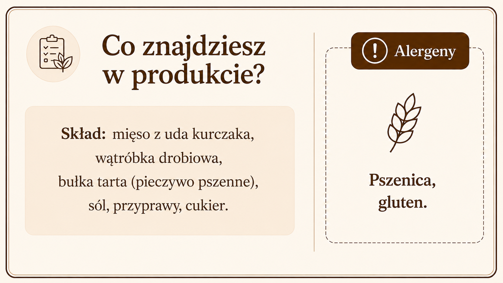 Nadzionko skład i alergeny
